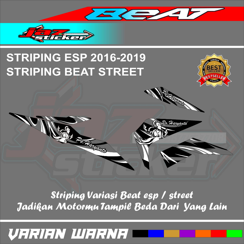 "STRIPING BEAT ESP / STREET / 2016 / 2019/ VARIASI / BUS PO HARYANTO / GRAFIS / BASURI / STICKER BUS