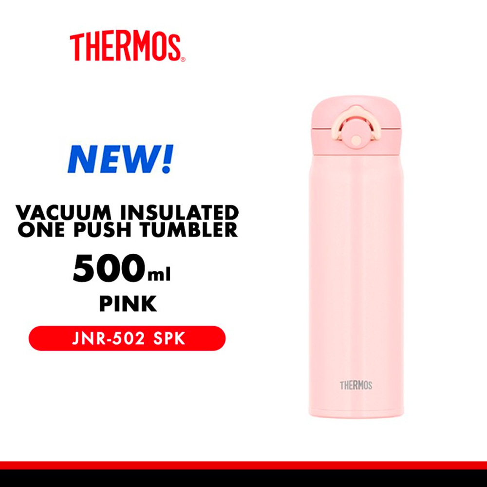 Thermos Vacuum Insulated One Push Tumbler 500ml - Pink