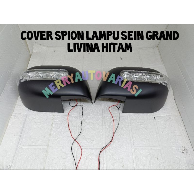 Cover spion lampu sein grand Livina hitam