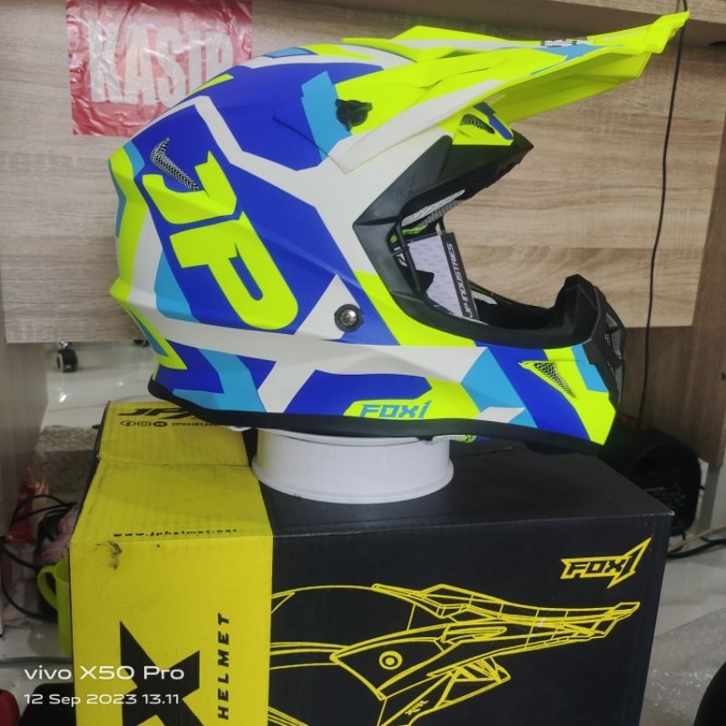 HELM JPX CROSS FOX 1 X29 YELLOW FLUO ORIGINAL PRODUK