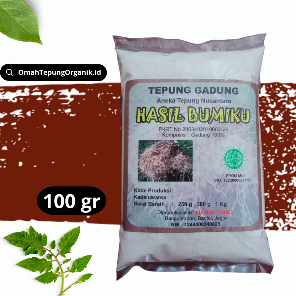 

Tepung Gadung kemasan 100 gram/Tepung Sikapa kemasan 100 gram