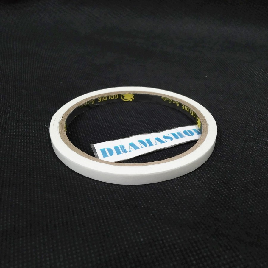 

dobel double tep tape kertas sobek perekat hepa lembar 1/4 in inc 6mm