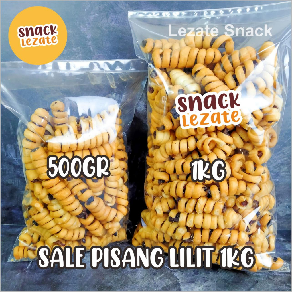 

Sale Pisang Lilit 1KG Legit Manis Gurih Murah Enak / Sale Pisang Jari Lilit Lezate Snack