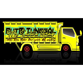 stiker sticker decal bak truk canter giga dutro