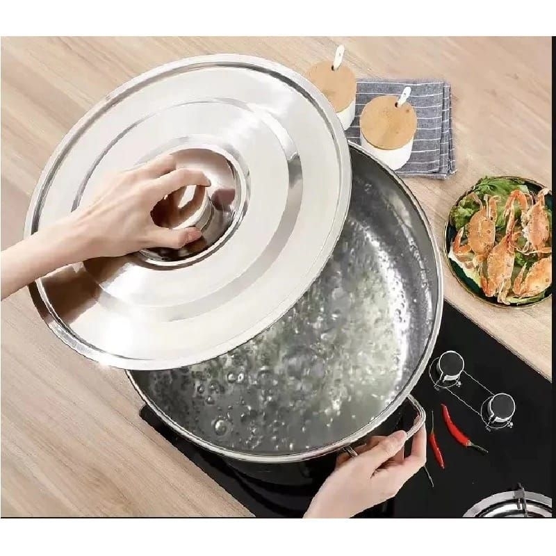 NEW DEALS PANCI STAINLESS STEEL TEBAL STOCKPOT DANDANG STEAMER KUKUSAN PANCI STAINLESS STEEL KUKUS