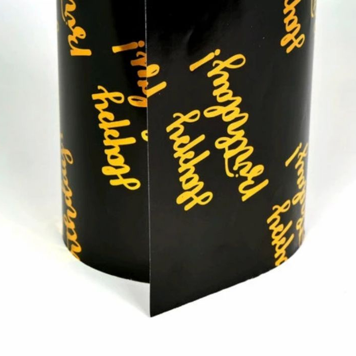 

Kertas Kado / Wrapping Paper Happy Birthday Gold Black