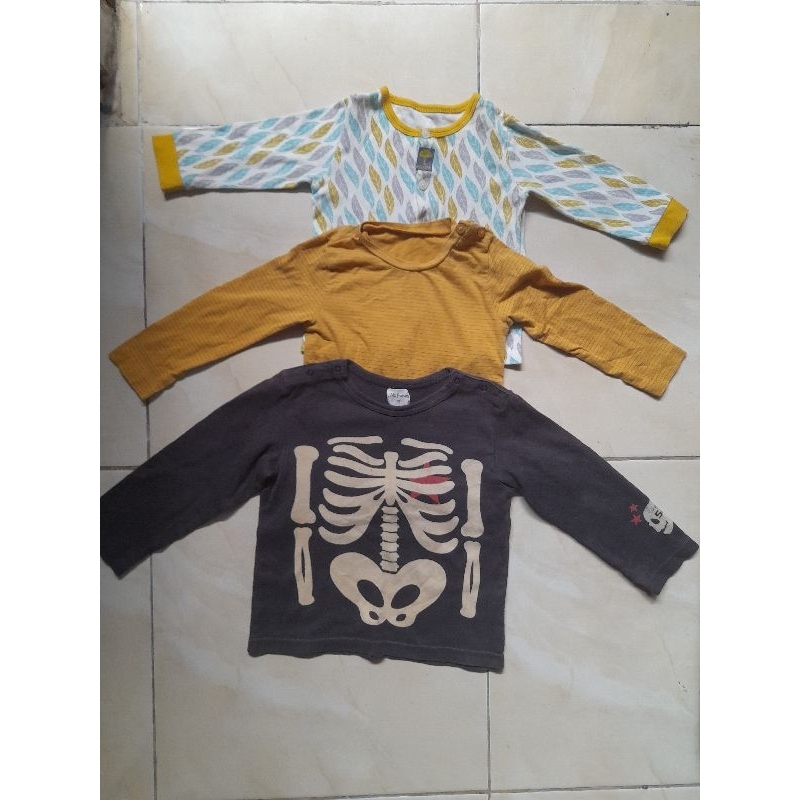 baju atasan preloved anak import usia 2-3 th (harga utk 3 barang)