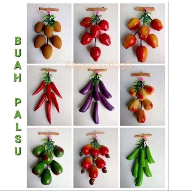 Buah palsu Buah renteng Hiasan Dinding Buah dekorasi Buah Hiasan Dekorasi