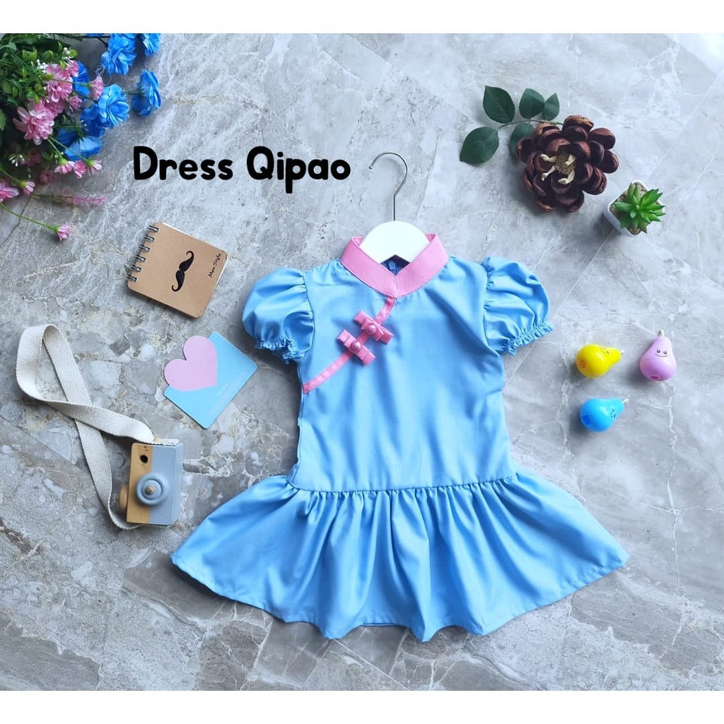 Qipao Dress Set Family Baju China Cheongsam Imlek