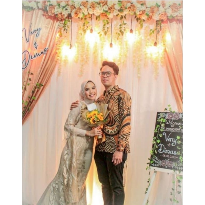 SEWA BACKDROP LAMARAN, AKAD NIKAH, AQIQAH MURAH TYPE D2