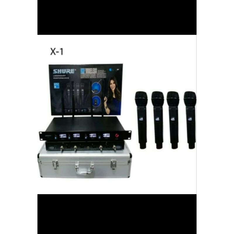 Mic Wireless Shure X-1 HH -- 4buah Mic Pegang/Handheld