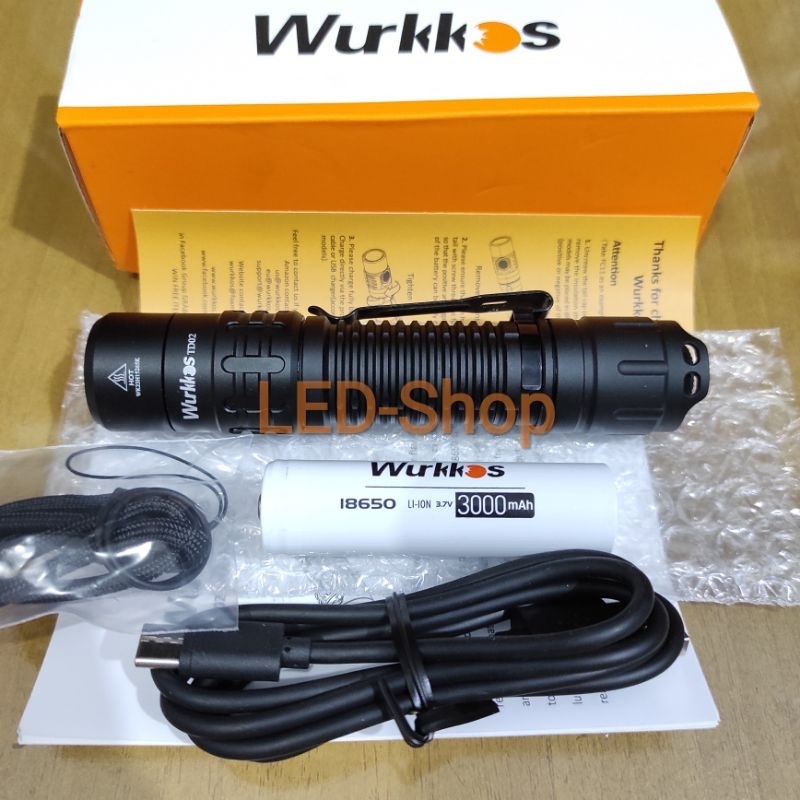 Wurkkos TD02 2000 Lumens 254 Meters