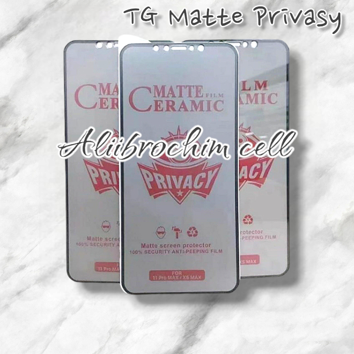 TG ANTI GORES CERAMIC MATTE SPY REALME 3pro ANTISPY SERIES LAYAR LENTUR PRIVASY