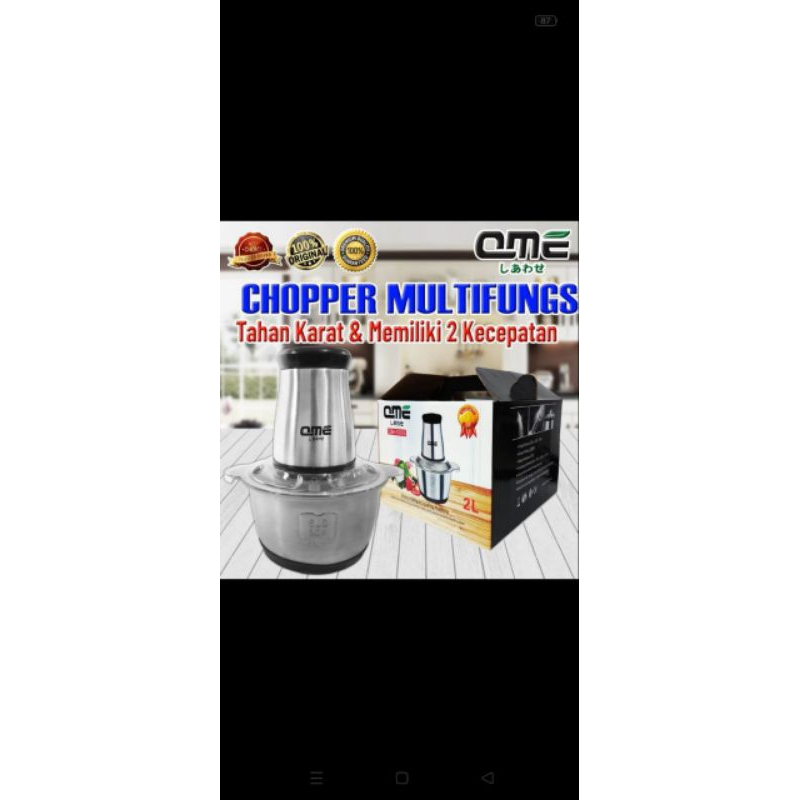 Chopper QME blender portable