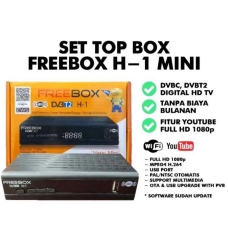 Set top box freboox sni kominfo garansi 1 tahun