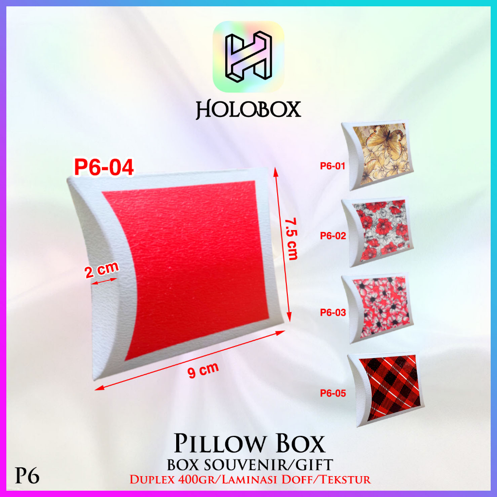 

Pillow Box - Gift Box Anak - Kotak Souvenir Kado Ulang Tahun Anak - P6