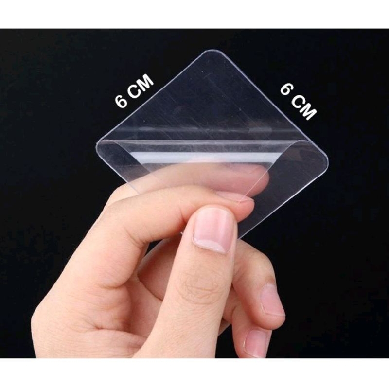 Double tape Isi 1 Pcs nano tape kotak double tip dinding kuat double side tape magic transparan