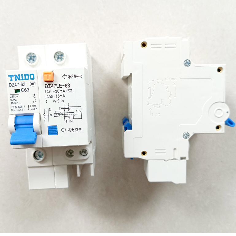 RCBO DZ47LE-63 63A (1P/ 2P/ 3P/ 4P) TNiDQ Berkualitas