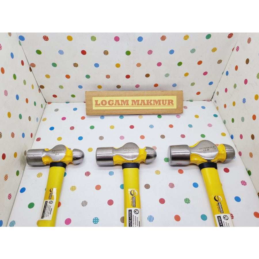 1 PC - PALU KONDE GAGANG BESI PEGANGAN KARET (PROHEX ORIGINAL)