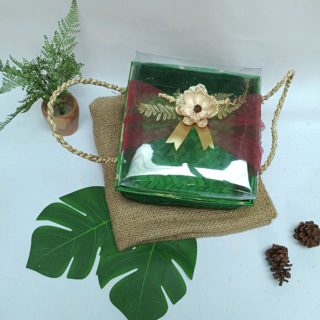 Box packaging premium Warna Hijau + tile Berbagai Ukuran I Wadah seserahan sanggang manten kotak han