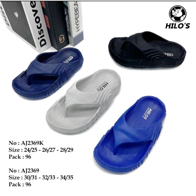Sandal Jepit Anak Laki Laki Motif Polos Fashion Terbaru Hilo's
