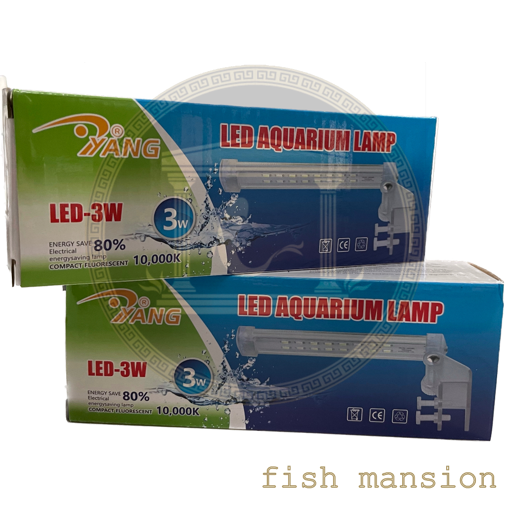 YANG aquarium LED lampu 3 watt 3w