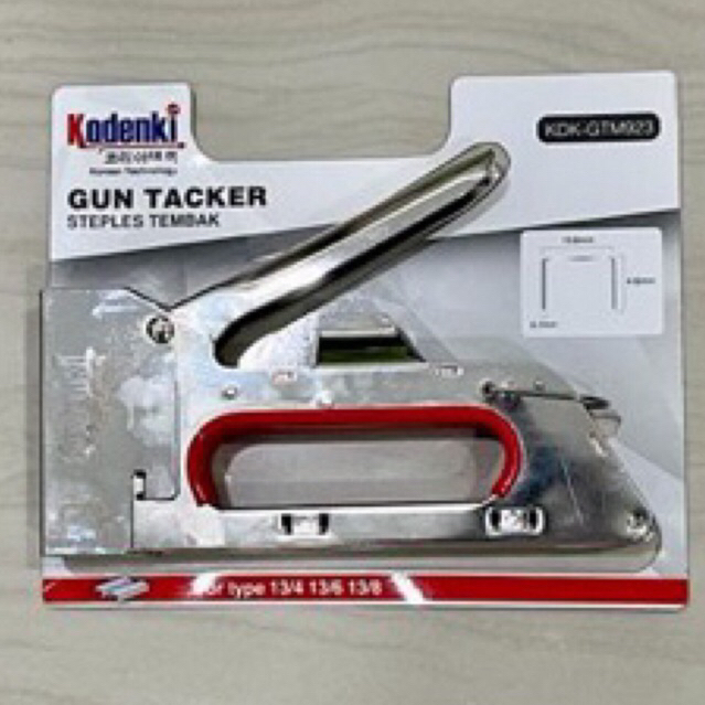 

KODENKI R23 GUN hekter tembak ( KDK-GTM923 ) Gun tacker kodenki nikel nekel R23 staples gun TACK GUN SHOOT STAPLE STAPLER hand tacker handtacker steples