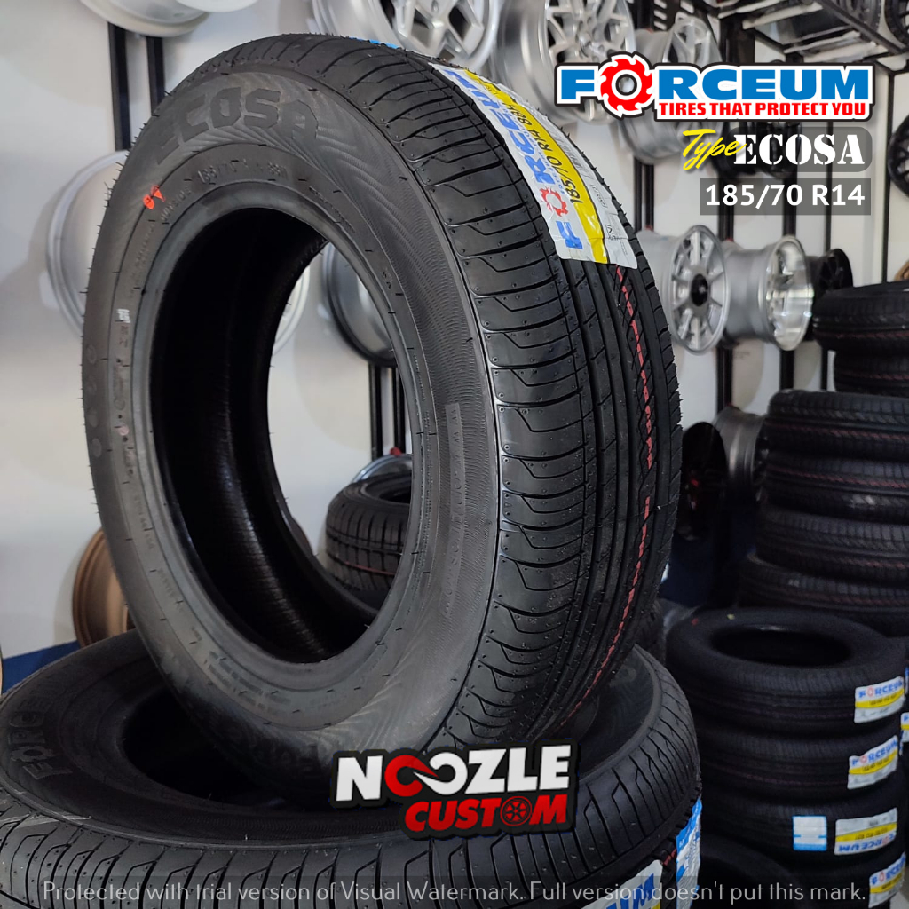 Ban Mobil Standar R14 Untuk Mobil Avanza Xenia Tubeless Murah Awet Ban FORCCEUM ECOSA 185/70 Ring 14