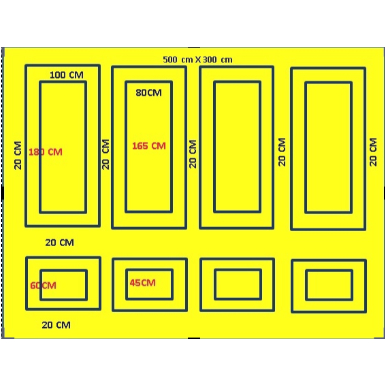 Custom Ukurang Dinding Wall Molding List Profil Kayu 5 x 3 meter Dekorasi Rumah Murah