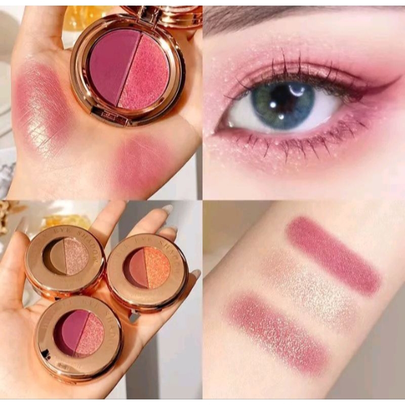 Lameila palette eyeshadow 2 warna mewah