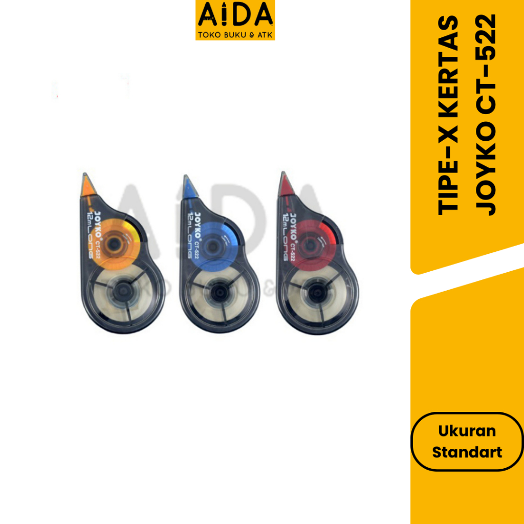 

TIPE X KERTAS STIPO KERTAS CORRECTION TAPE JOYKO CT -522