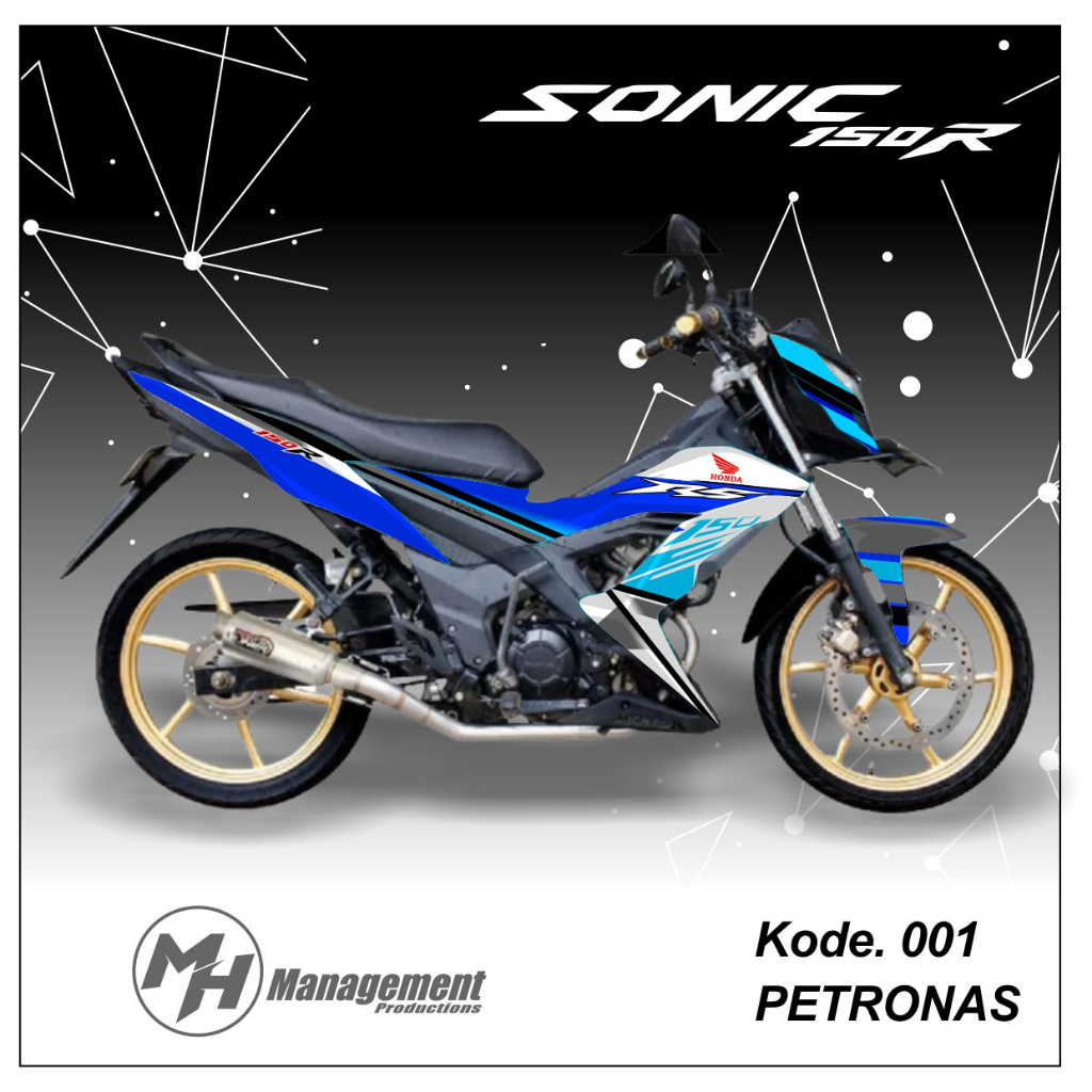 02SONIC Decal Sticker Honda SONIC 150R Minimalis Keren
