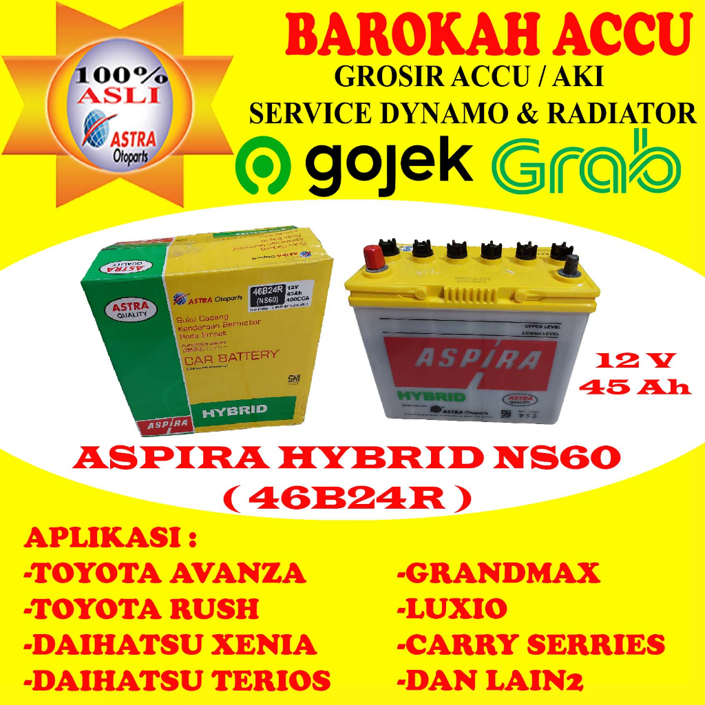 AKI ASPIRA HYBRID NS60 / 46B24R ASTRA OTOPARTS