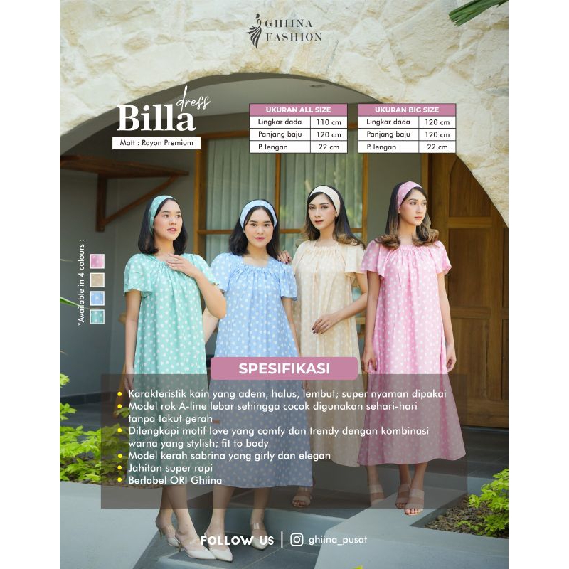 BILLA DASTER CANTIK ✅GHINA FASHION