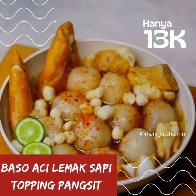 

Baso Aci isi Lemak Sapi Toping Pangsit | Baso Aci Tetelan Sapi | MarsKitchen