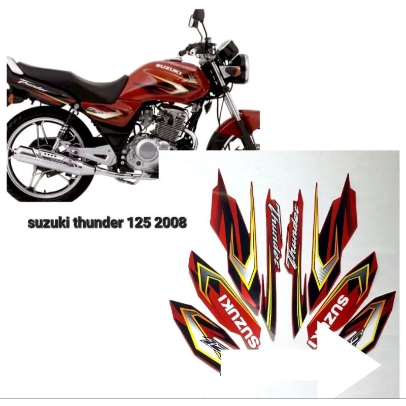Striping Sticker Lis Suzuki Thunder 125 th 2008