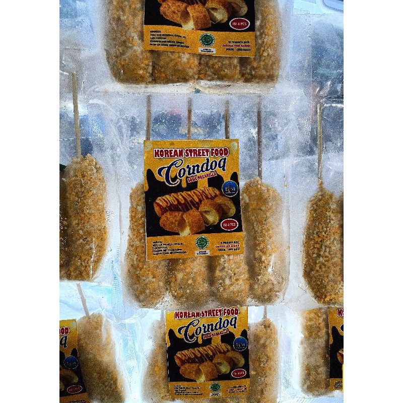 

CORNDOG ISI SOSIS SAPI DAN KEJU MOZZARELLA ISI 4PC