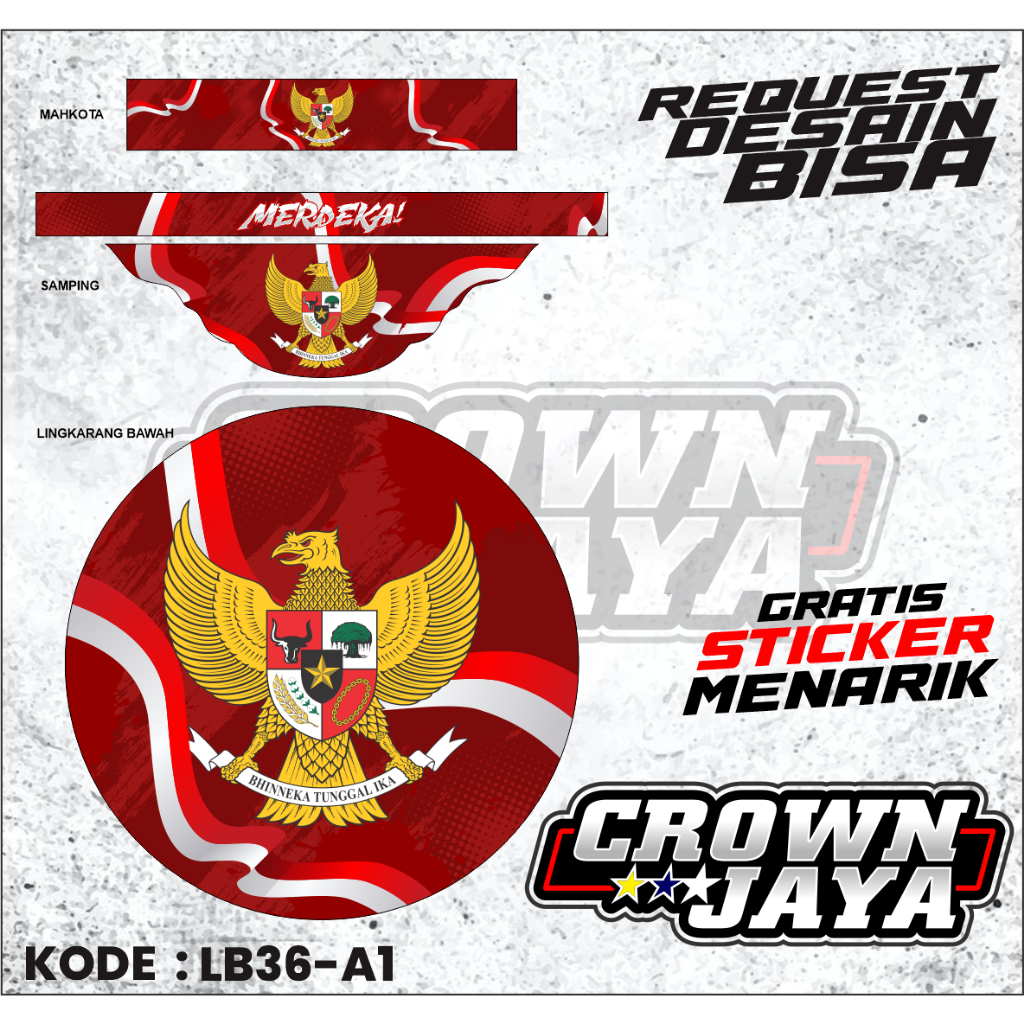 Decal Sangkar Love Bird Ebod Jaya - Stiker Kandang Love Bird Universal - Stiker Variasi Kandang Love