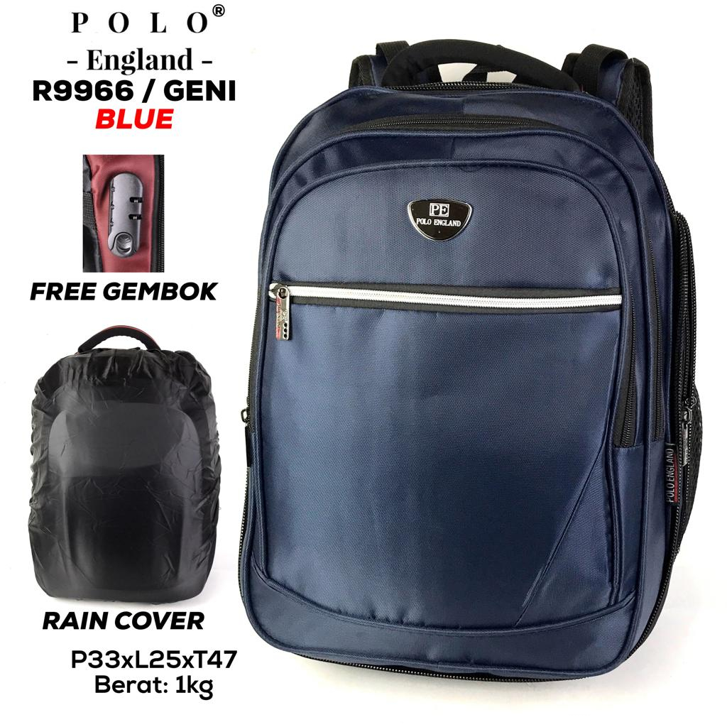 Tas Ransel Polo England Tas Ransel Multifungsi Tas Laptop Tas Sekolah Tas Kerja Tas Pria Wanita R996