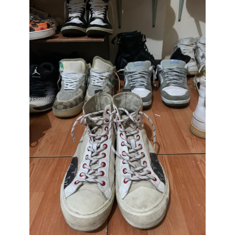 LOUIS VUITTON X KIM JONES HIGH SNEAKERS