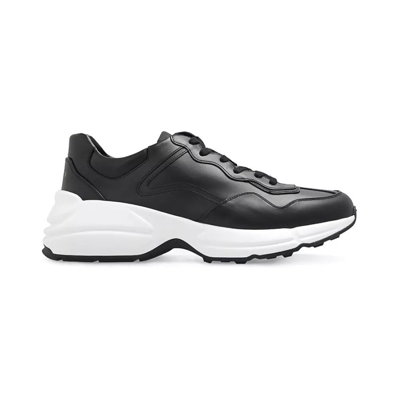 Gucci Men's Rhyton Leather Sneaker Black