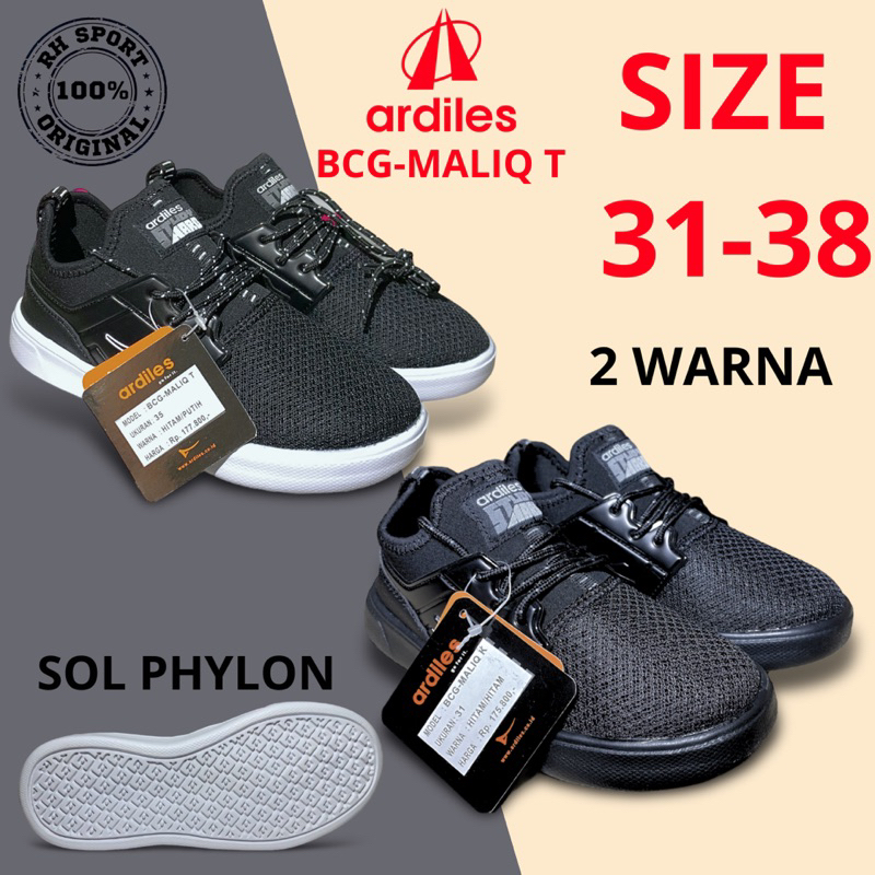 SEPATU SEKOLAH ARDILES MALIQ-T SEPATU SEKOLAH COWOK CEWEK UK 31-38