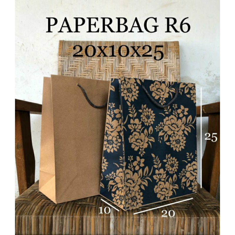 

PAPERBAG R6 ukuran 20x10x25cm