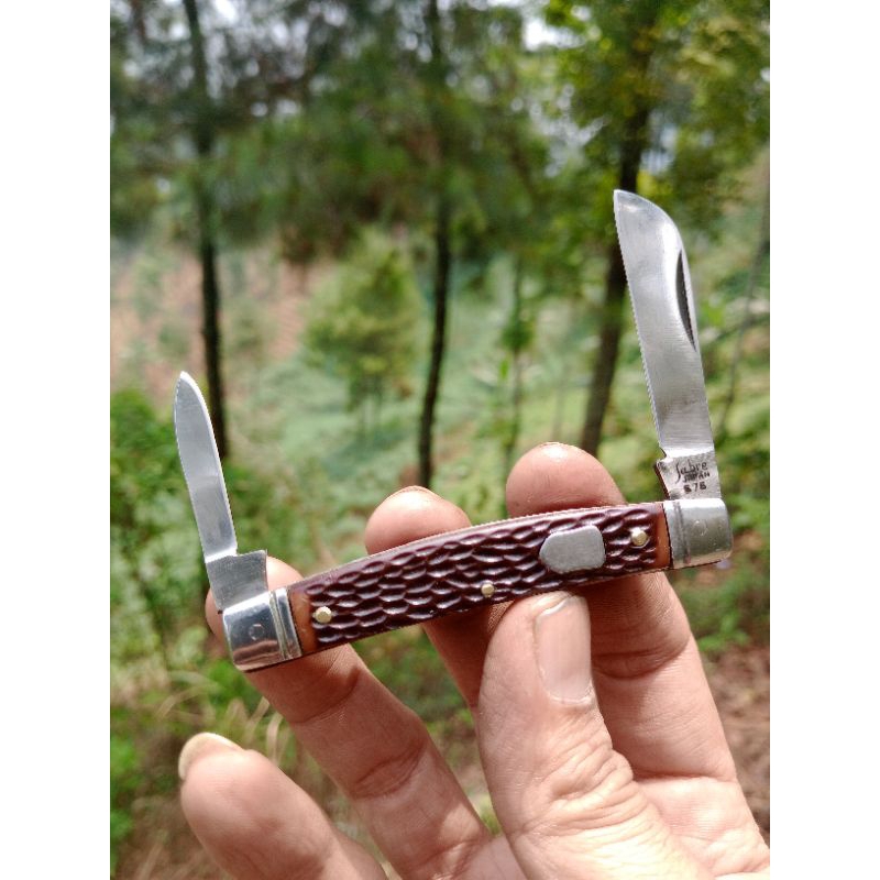 VINTAGE SABRE 676 POCKET CONGRESS JACK KNIFE TOOL JAPAN Vintage Sabre Folding Knife 2 Blade Model 67