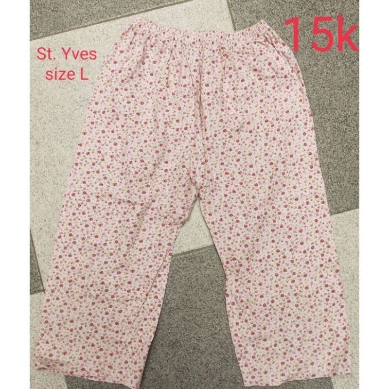 (Booked) Celana piyama tidur baby doll wanita size L St. Yves preloved