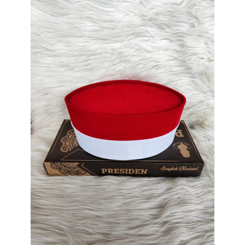 SONGKOK MERAH PUTIH Pec MERAH PUTIH Kopyah MERAH PUTIH Songkok Nasional Berkwalitas Dewasa Dan Anak 