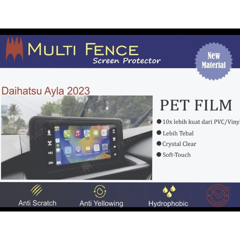 Anti gores head unit Daihatsu Ayla 2023