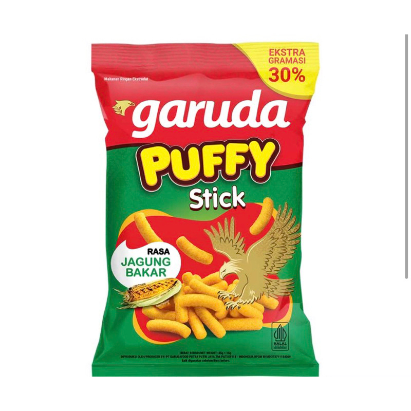 

Garuda Puffy Stick Jagung Bakar 45G