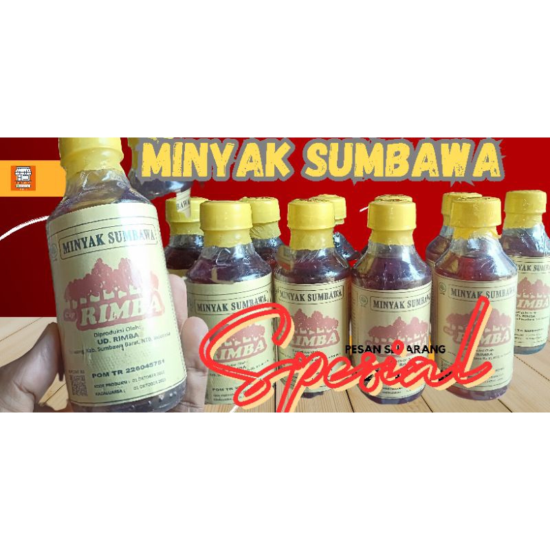 Minyak Sumbawa, urut, pijat, jamu, obat gatal, keseleo, 140 ml (CAP RIMBA) BPOM