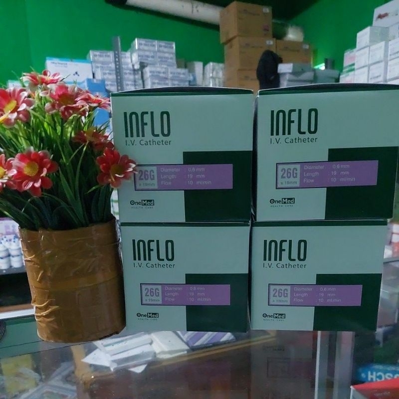 Iv chateter inflo 26G one med
